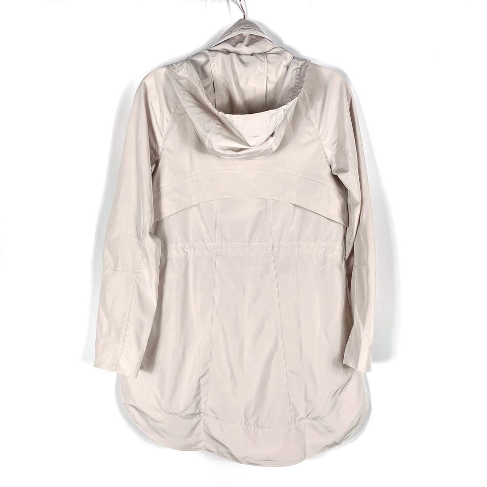 Athleta Drip Drop Jacket Pink Full Zip Hooded Water Repellent Rain Coat‎ Sz XS - Picture 10 of 11